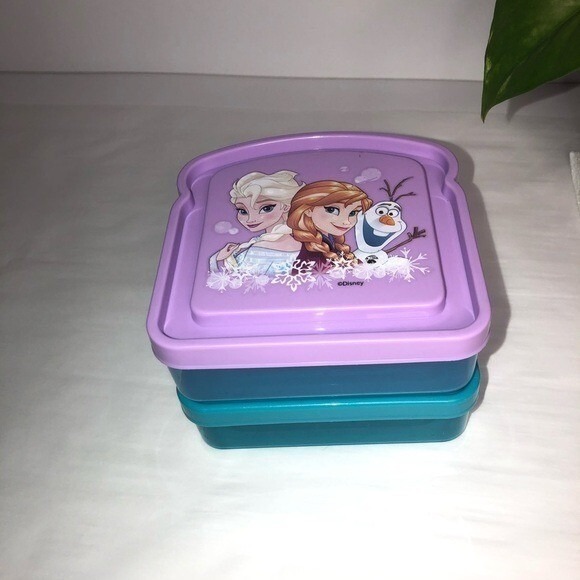 Disney Frozen & Finding Dory Sandwich Container Set of 2 Lunch Box - Picture 6 of 9